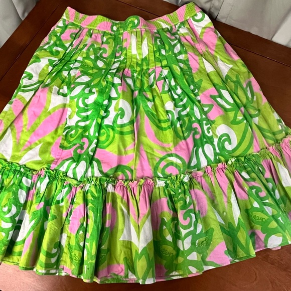 Lilly Pulitzer Dresses & Skirts - Lilly Pulitzer Vibrant Green and Pink Women's Skirt